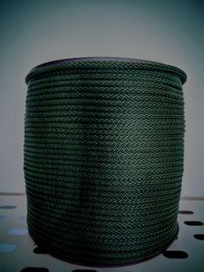 Hovedbilde 227  Mørk flaskegrønn - Tykk heklesnor (blank)