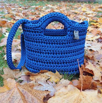 Vesker med tykk heklesnor
