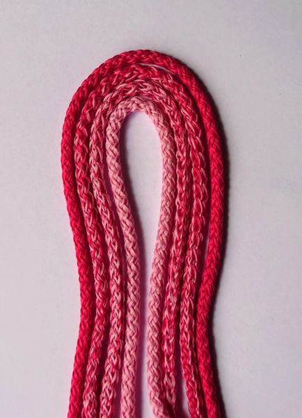 Ombre tynn heklesnor 25-27