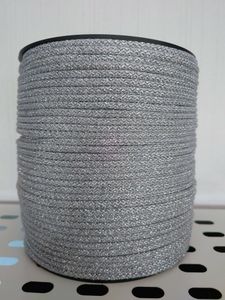 Hovedbilde 229 Sølv med glitter - Tykk heklesnor