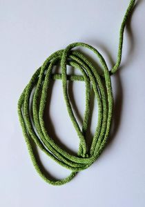 Hovedbilde 64a Vårgrønn - Tynn flat heklesnor med ...